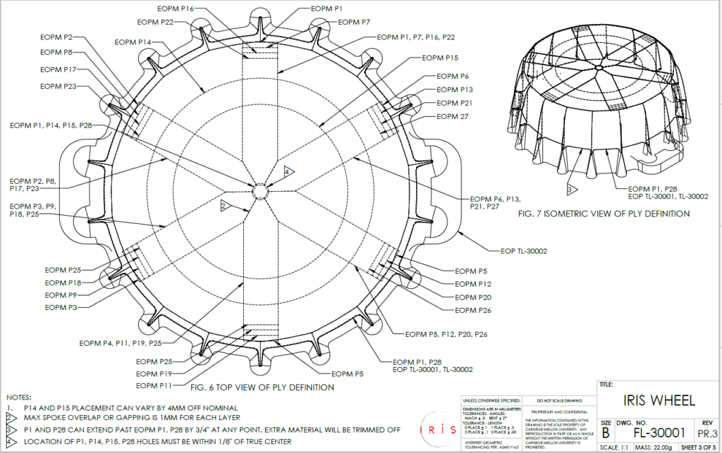 Wheel Technical Drawing